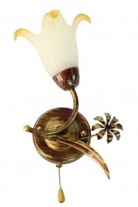 Декоративне Бра SVLIGHT однолампове 84048/1 золото+бордовий